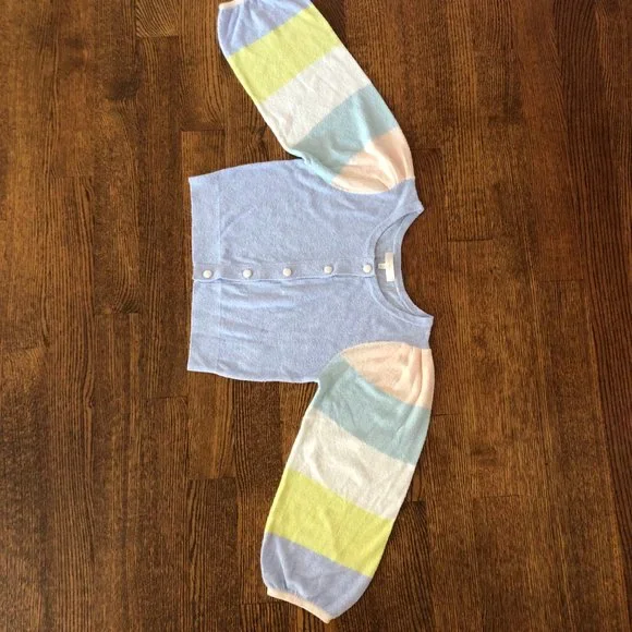 LoveShackFancy Aidyn Cropped Cardigan  -  Size Small - Picture 2 of 12